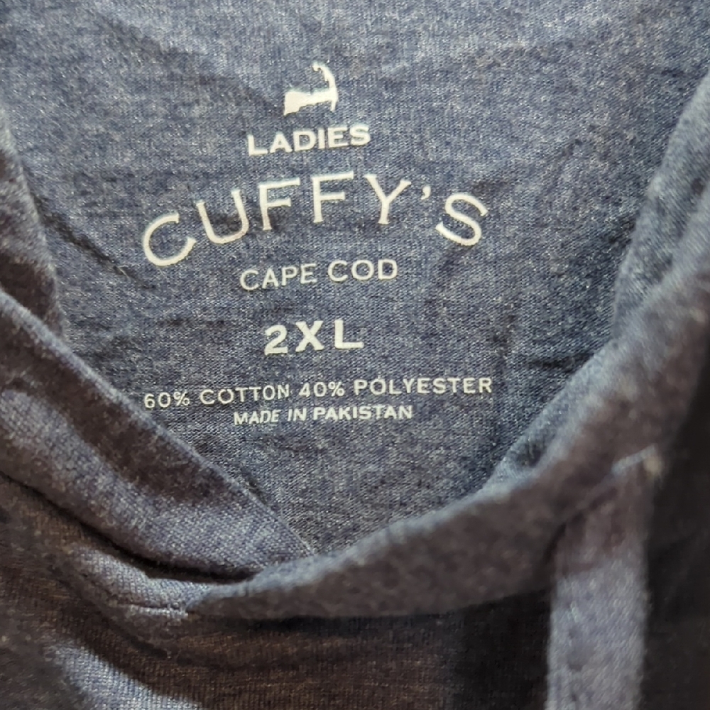 Cape Cod Navy Long Sleeve Women's Top - Picture 4 of 12
